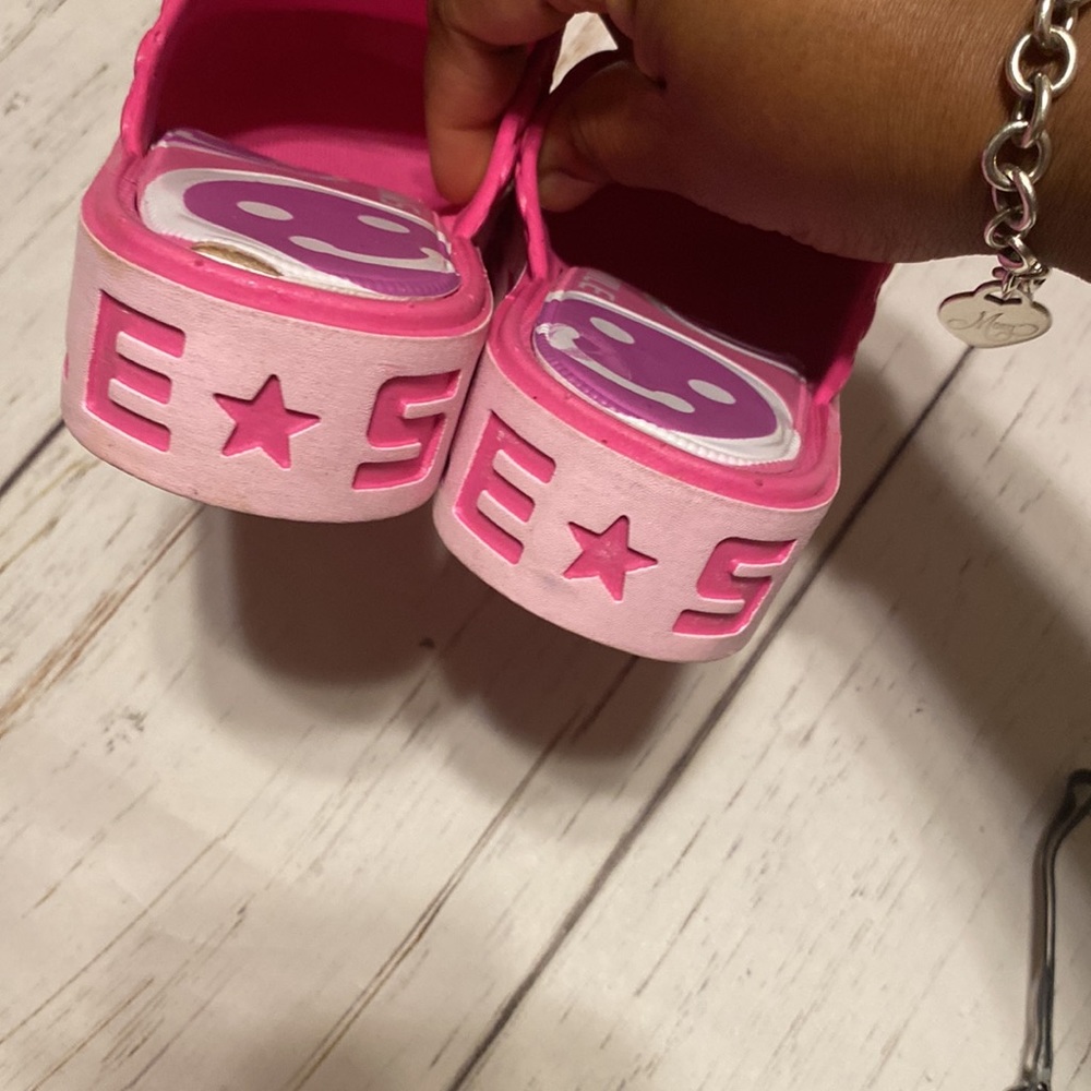 SMILE & SMILE WOMEN CROCS SHOES SIZE 38 LIKE SIZE US 7 PINK COLOR l - Picture 4 of 8